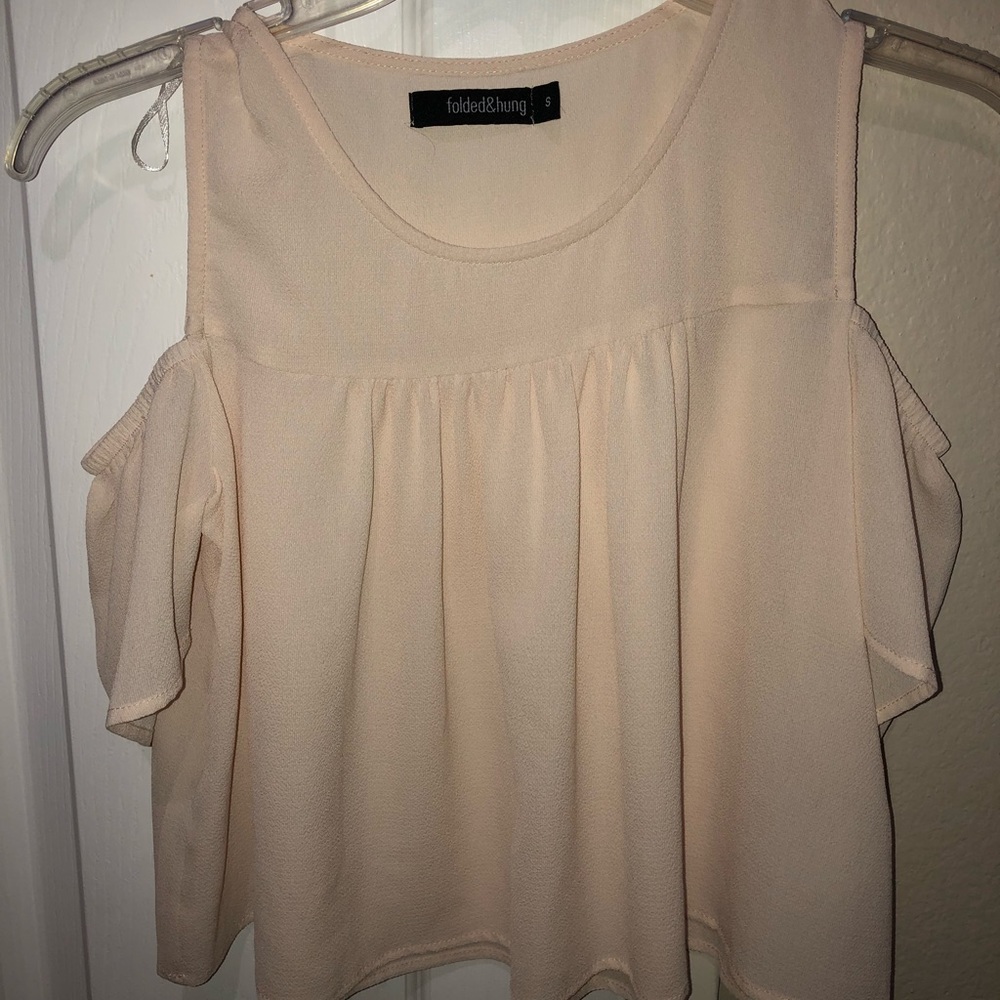 Sheer Cream Crop Top